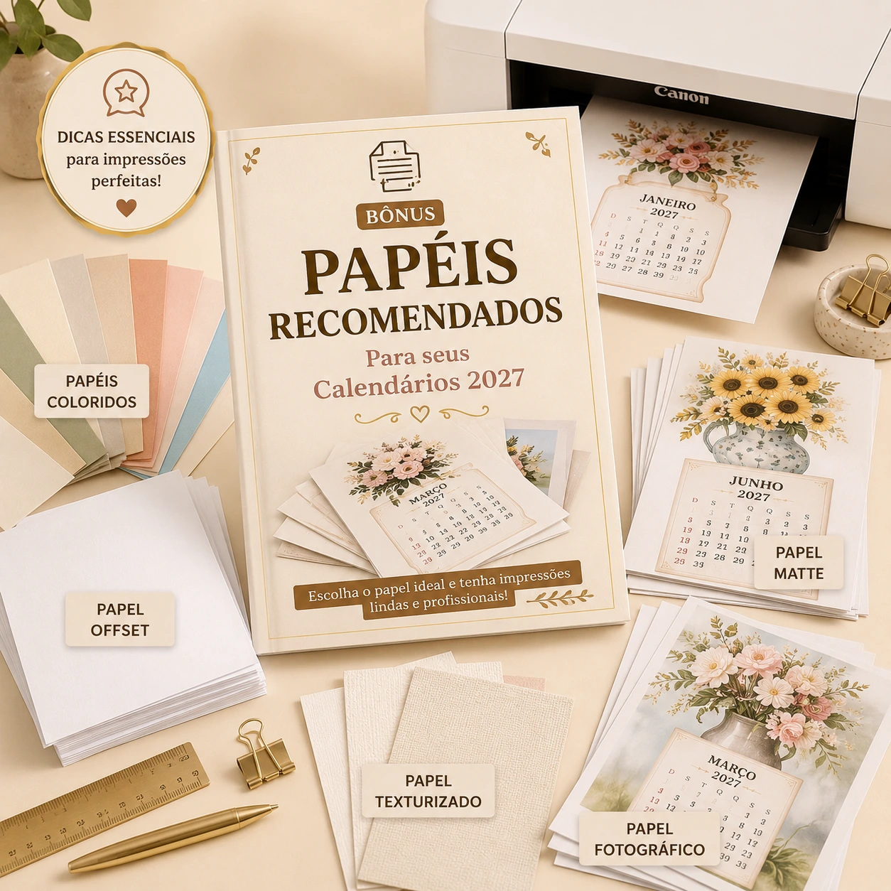 Bónus: Papéis recomendados