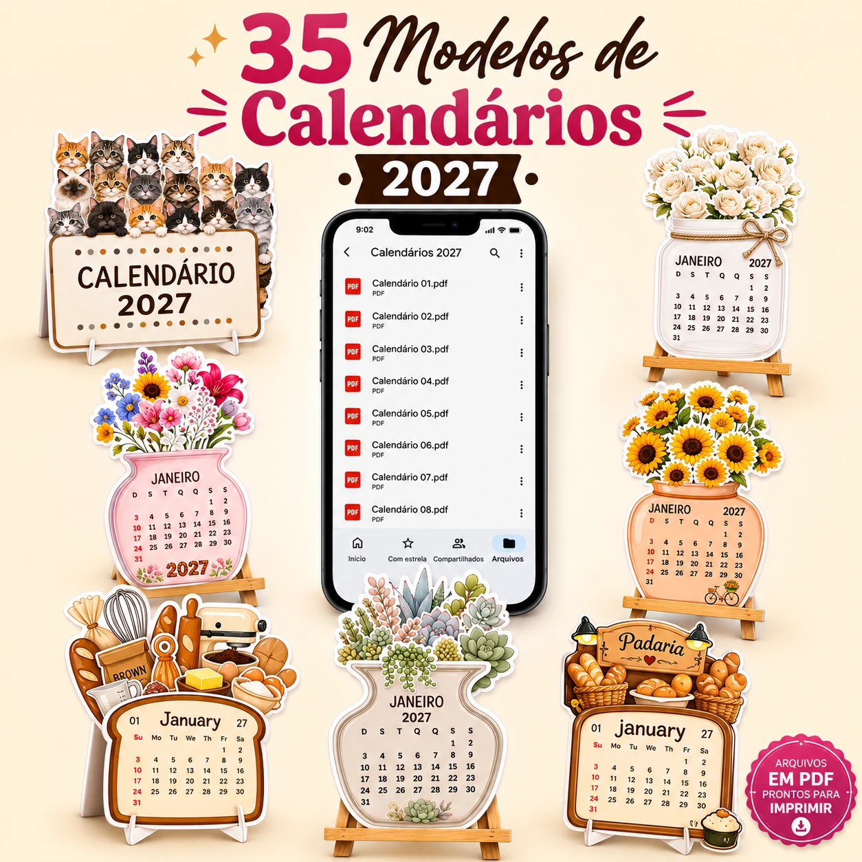 Kit de Calendários 2027